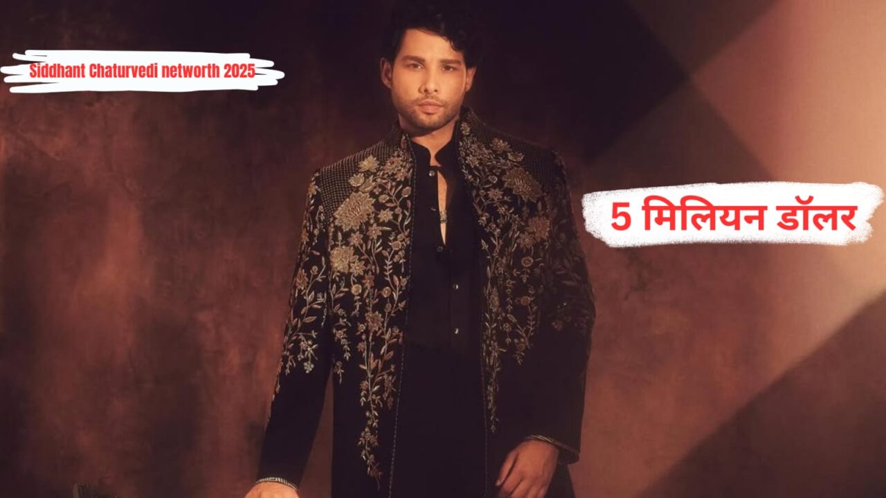 Siddhant Chaturvedi networth 2025