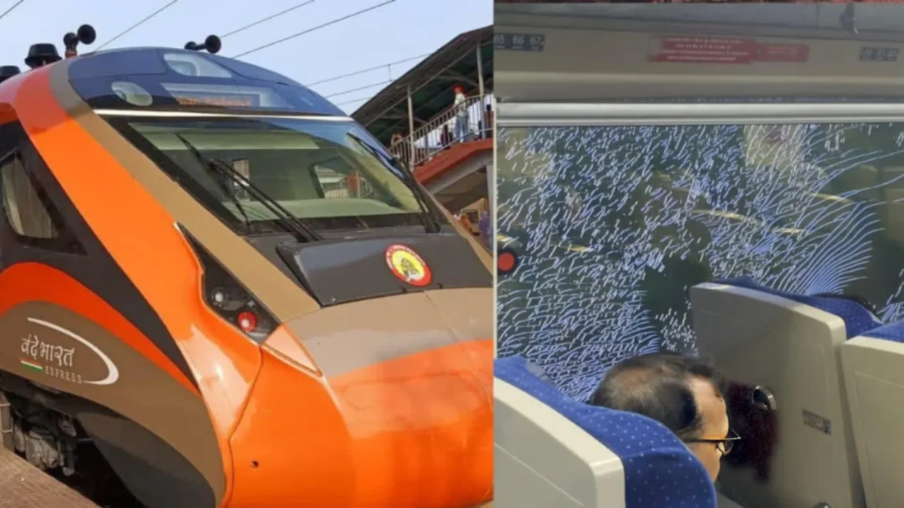 VANDE BHARAT STONE PELTING