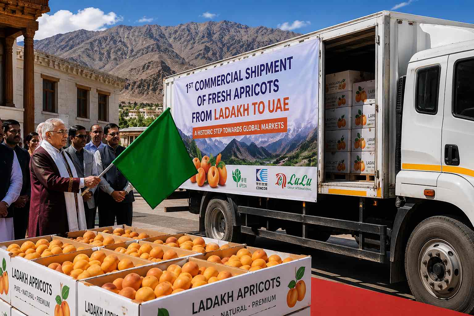 UAE भेजी गई ताजी खुबानी